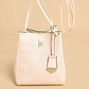 LONDON FOG CREAM HANDBAG
